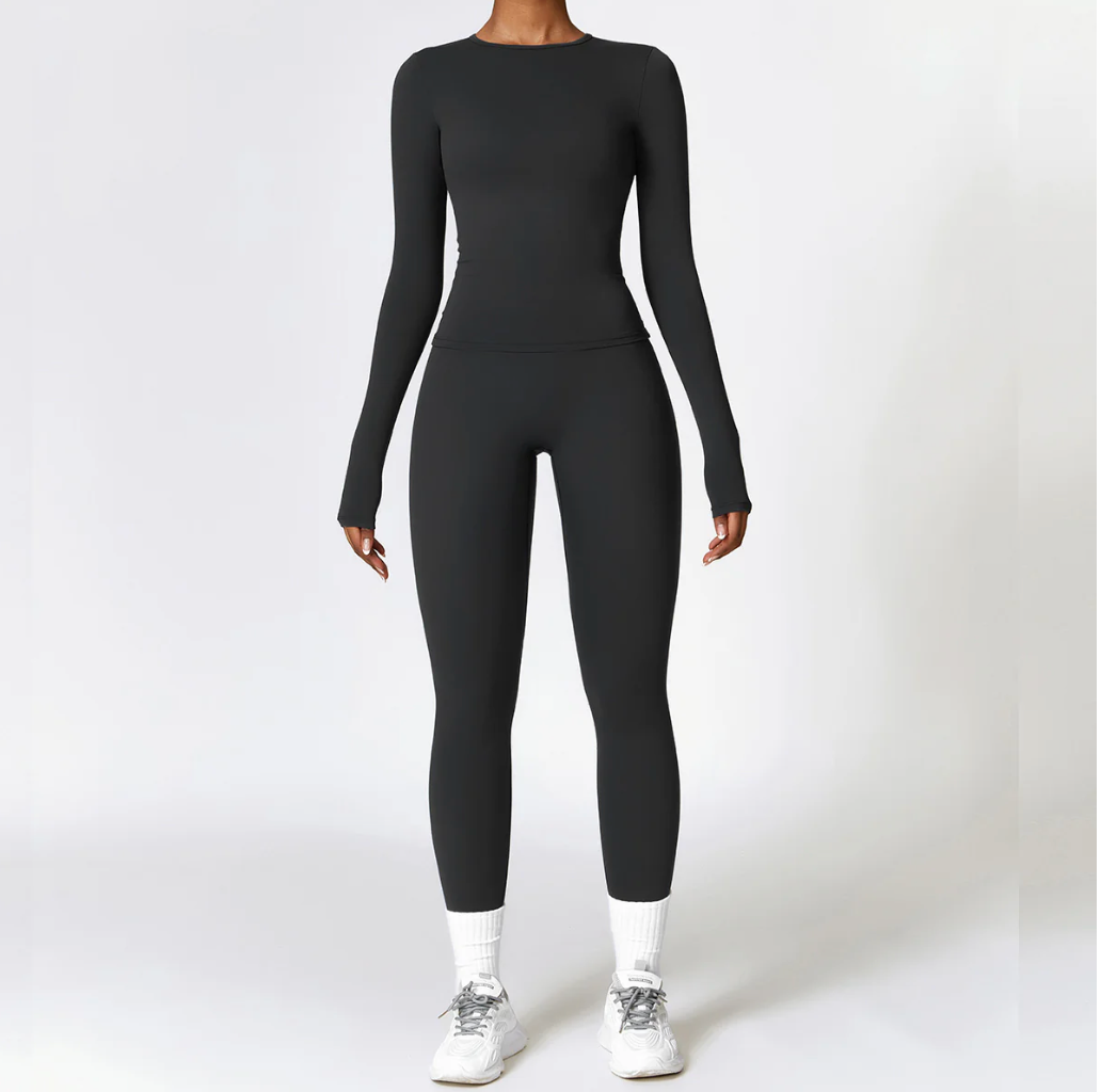 Performance Set - Long Sleeve + High-Waist Leggings