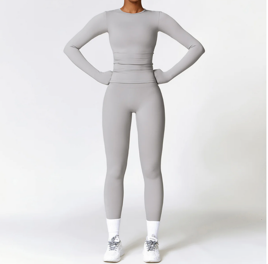 Performance Set - Long Sleeve + High-Waist Leggings